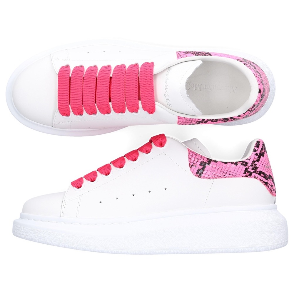 Alexander Mcqueen Larry Runway Python-Embossed Le… - image 1